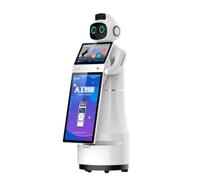 Intelligent Service Robot, Made of ABS Sheet Metal, Features high-Precision Navigation and is Suitable for Hotel Front Desk Reception and Business Meeting Guidance.