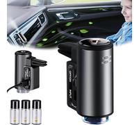 Intelligent Spray Vehicle Aromatherapy, 2024 New Smart Car Air Freshener, Car Aroma Diffuser Intelligent Automatic Spray, Smart Car Diffuser (Black)