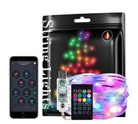 Intelligent String Lights RGB IC WS2812B IC 5m 50leds USB IP67 Waterproof Transparent Cable USB LED String Lights with 24Buttons LED Remote Music Sync Funny Modes Colour Chasing