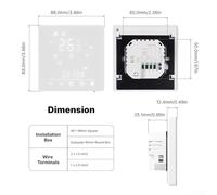 Intelligent Thermostat Controller with Matter Protocol for Gas and Combi Boiler Systems, Voice Assistant Compatible, Energy Saving Underfloor Heating(water heating)