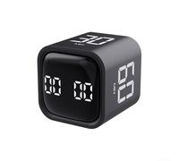 Intelligent Timer, Self Regulating Dedicated Timer, Kitchen Alarm Clock Timer, Adjustable Volume Levels (Black)