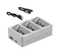 Intelligent Triple Battery Charging Hubs With Storage Mode For Battery Charging Dock For Extended Travel Use Portable