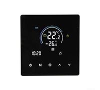 Intelligent Wifi Thermostat For Electric Floor Heating 25a 5000w Load Touchscreen Display Remote Control Via For Tuya App White(Black)