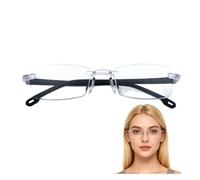 Intelligent Zoom Anti Blue Light Presbyopia Glasses,Progressive Reading Glasses for Men,Photochromic Blue Light Blocking Computer Glasses,Anti Glare Clear Lens Varifocal Eyewear with UV Protection