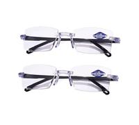 Intelligent Zoom Auto Zoom Reading Glasses with Anti Blue Light, Far and Near (2pcs)