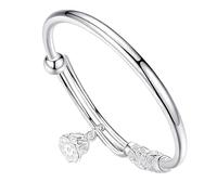 Intelligentes Paar Verbundenes Armband Armband Mädchen Pong Silber Handzirkulation Susen Little Qing Anfänger Schmuck Rotes Armband Mit 7 Knoten (A, One Size)