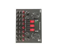 Intelligents Voice Processor with Real Time Sound LED Levels Indicators and Portable Design for Mobile Entertainers Portable Sound Interfaces for Streaming