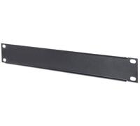 Intellinet 10 Inch Blank Panel, 1U Cover for Unused Space in 10 Inch Cabinet, Metal, Black