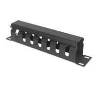 Intellinet 10" Cable Management Panel 1U Covered Black. Type: Cable management panel Housing material: Plastic Product colour: Black. Weight: 500 g