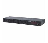 Intellinet 19" Intelligent 8-Port PDU. 19" Rackmountable C13