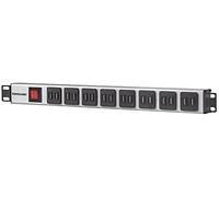 Intellinet 164580 19" Rackmount 16-Port USB-A Power Distribution Unit (CEE 7/7), With Overload Protection Power Switch, 2.1 A Max. per Module, 2 m (6.6 ft.) Power Cord