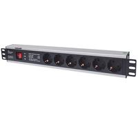 Intellinet 0Z31706 extension sockets black Black 19 Inch 6-way with (US IMPORT)