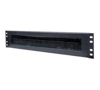 Intellinet 19" Cable Entry Panel 2U with Brush Insert Black. Housing material: Steel Product colour: Black. Quantity per pack: 1 pc(s). Weight: 1.5 kg