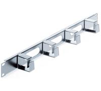 Intellinet 19" Cable Management Panel. 1U. 4 short plastic rings.