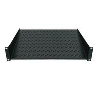 Intellinet 19" Cantilever Shelf 1U 2-Point Front Mount 150mm Depth Max 25kg Black Three Year Warranty