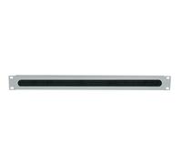 Intellinet 19 Inch Cable Entry Panel, 1U, with Brush Insert, Grey