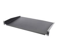Intellinet 19" Cantilever Shelf 1U Shelf Depth 300mm Non-Vented Max 25kg Black Three Year Warranty
