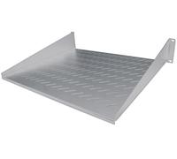 Intellinet 19 Inch Cantilever Shelf, 2U, 2-Point Front Mount, 400 mm Depth, Vented, Grey