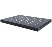 Intellinet 19" Fixed Shelf, 1U, 345mm Depth, Max 50kg, Black