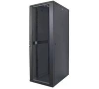 Intellinet 19" Network Cabinet - Free Standing 22U 600x800mm (width x depth) Black Flatpack Max 1500kg Multi-Point Door Lock One Lock Per Side Panel Usable Depth 123 to 573mm IP20 rated Rack Steel