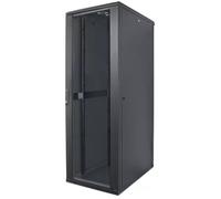 Intellinet 19" Network Cabinet - Free Standing 36U 600x600mm (width x depth) Black Flatpack Max 1500kg Multi-Point Door Lock One Lock Per Side Panel Usable Depth 123 to 373mm IP20 rated Rack Steel