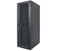 Intellinet 19" Network Cabinet - Free Standing 42U 600x800mm (width x depth) Black Flatpack Max 1500kg Multi-Point Door Lock One Lock Per Side Panel Usable Depth 123 to 573mm IP20 rated Rack Steel