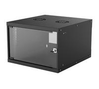 Intellinet Network Cabinet 19" Wall Mount (Basic) 6U 560mm Deep Black Glass Door Max 50kg