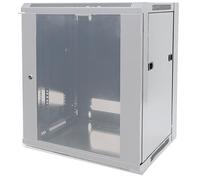 Intellinet Network Cabinet Wall-Mount (Standard) 12U 600mm Deep 19" Grey Metal & Glass Door