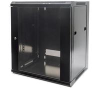 Intellinet 19" Network Cabinet - Wall Mount (Standard) 15U 450mm Deep Black Flatpack Max 60kg Metal & Glass Door Back Panel Removeable SidesSuitable also for use on desk or floor Usable Depth 260mm to