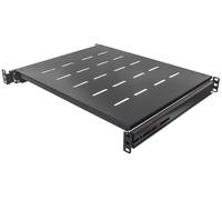 Intellinet 19" Sliding Shelf 1U For 600 to 800mm Depth Cabinets & Racks shelf depth 350mm Max weight 35kg Black