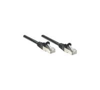 Intellinet Network Patch Cable, Cat5e, 20m, Black, CCA, U/UTP, PVC, RJ45, Gold Plated Contacts, Snagless, Booted, Polybag
