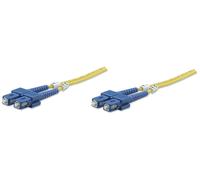 Intellinet 470605 Glasfaser LWL Fiber Optic Kable Duplex SC/SC (9/125) OS2 1m ge