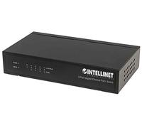 Intellinet 561228 5-Port Gigabit Ethernet PoE+ Switch, 4 x PSE Ports, IEEE 802.3at/af Power over Ethernet (PoE+/PoE) Compliant, 60 W, Desktop