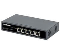 Intellinet 561808 5-Port Gigabit Switch with Poe Power Supply - Black