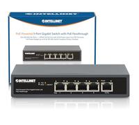 Intellinet 561808 5-Port Gigabit Switch with Poe Power Supply - Black
