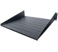 Intellinet 19 Inch Cantilever Shelf, 2U, 2-Point Front Mount, 400 mm Depth, Vented, Black