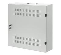 Intellinet Low-Profile 19" Wall Mount Cabinet with 4U Horizontal and 2U Vertical Rails Slim Space-saving Enclosure with Only 170 mm (6.7 in.) Depth Ideal for AV Multimedia and Surveillance Application