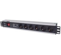 Intellinet 0Z31706 extension sockets black Black 19 Inch 6-way with (US IMPORT)
