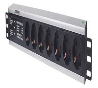 Intellinet 714006 19" 1.5U Rackmount 7-Output Power Distribution Unit (PDU), Wit