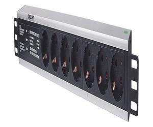 Intellinet 714006 19" 1.5U Rackmount 7-Output Power Distribution Unit (PDU), Wit