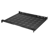 Intellinet 19" Rack Shelf 1U, 550mm Depth, Adjustable Rails 550-750mm, 20kg, Black