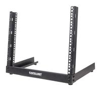 Intellinet Network Rack, Open Frame (Desktop), 12U, Usable Width 465mm, Black, Flatpack, 19", Three Year Warranty