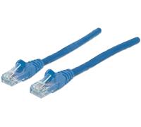 Intellinet 730464 Network Cable, Cat6, UTP, RJ45 Male/ RJ45 Male, 20.0 m (70 ft.), Blue