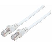 S/Ftp 26 Awg Cat7 Raw Cable Cat6A Modular Plugs 0.25 M 0.8 Ft. White 741903