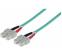 intellinet 750837 Glasfaser LWL Fiber Optic Kable Duplex SC/SC (50/125) OM3 2m A