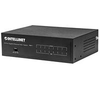 Intellinet 8-Port Gigabit Ethernet PoE+ Switch, IEEE 802.3at/af Power over Ethernet (PoE+/PoE) Compliant, 60 W, Desktop (UK)