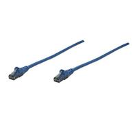 Intellinet Network Patch Cable, Cat6, 1m, Blue, CCA, U/UTP, PVC, RJ45, Gold Plated Contacts, Snagless, Booted, Lifetime Warranty, Polybag