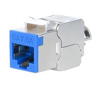 Intellinet Cat6a 10G STP Keystone Module Blue