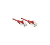 Intellinet Network Patch Cable, Cat6, 5m, Red, CCA, U/UTP, PVC, RJ45,