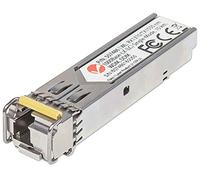 Intellinet Gigabit Fibre WDM Bi-Directional SFP Optical Transceiver Module, 1000Base-Lx (LC) Single-Mode Port, 10 km, WDM (Rx1310/Tx1550), Fiber, Equivalent to Cisco GLC-BX-D